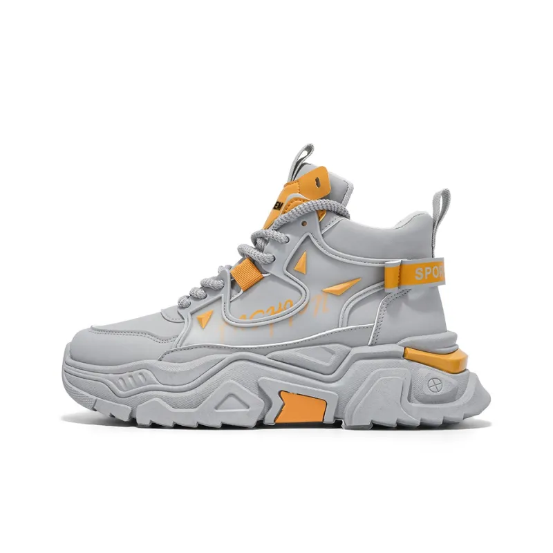 JKEM Anti-Slip And Wear-Resistant Warm Mid-Top Chunky Sneakers Men's-10