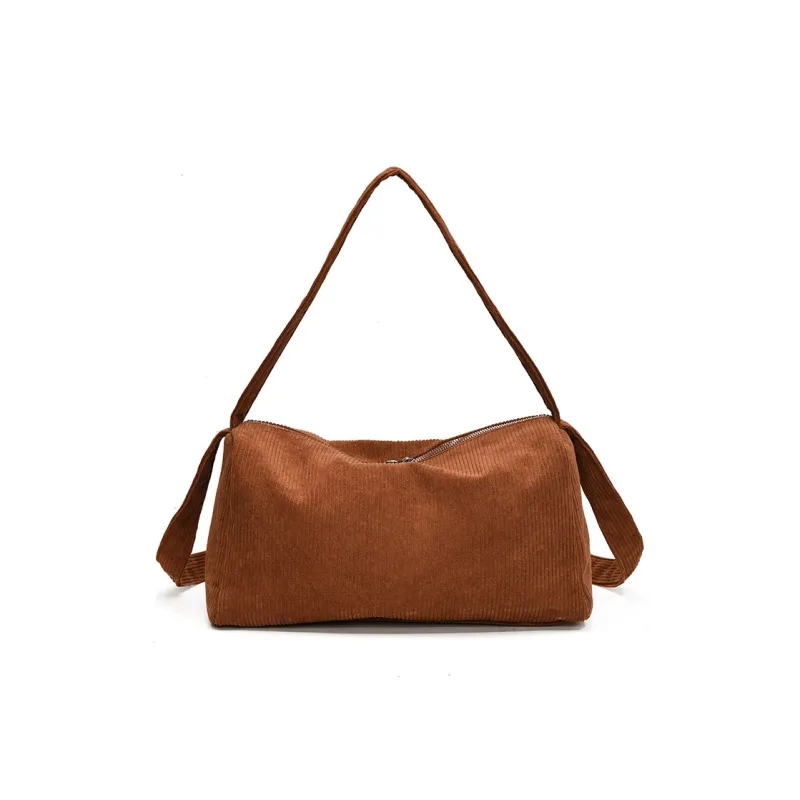 Yalu Corduroy Shoulder Bag Women's Multicolor-5