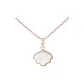 Radiant Mother-of-Pearl Necklace[Cross Chain]Rose Gold