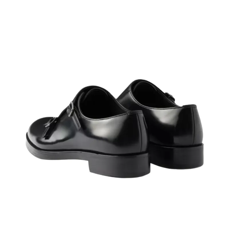 PRADA Double Dress Shoes Men's Black-5