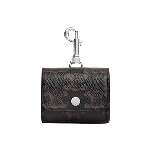 CELINE Triomphe Canvas With Calfskin Wallet Men's Black