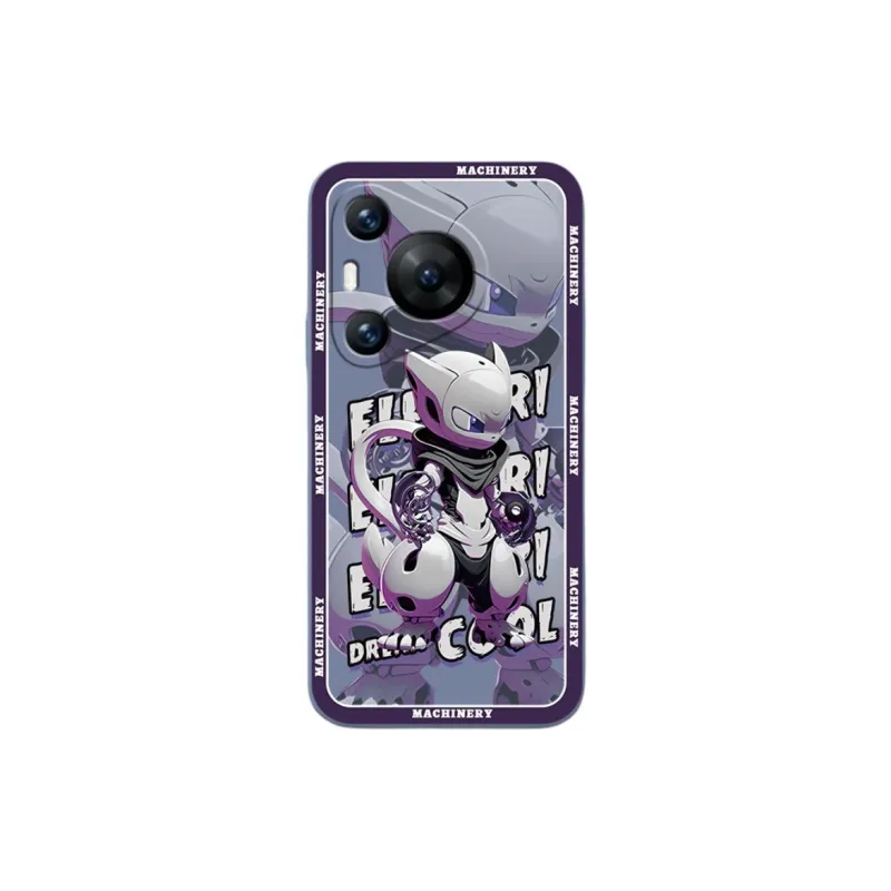 Cuttlefish Grid TPU Material Cute Cartoon Phone Case Compatibility Huawei Pura70/60/50/40/30/Pro-8