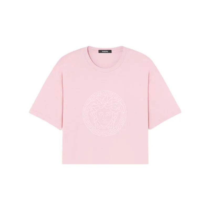 VERSACE Medusa Printed Crewneck T Shirt-4