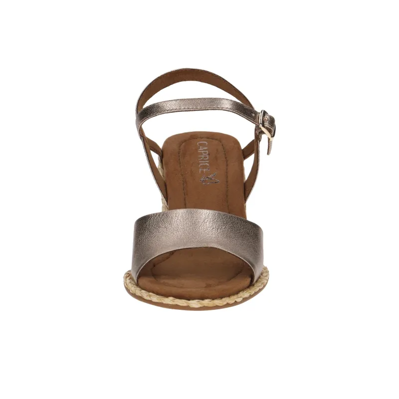 CAPRICE Breanna Strap Sandals 7.5cm Women's Gold-4