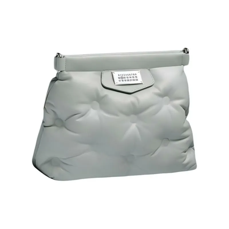 Maison Margiela Glam Slam Full Grain Nappa Leather Handheld Shoulder Bag, Crossbody Bag Trumpets Women's Fennel Liqueur-2