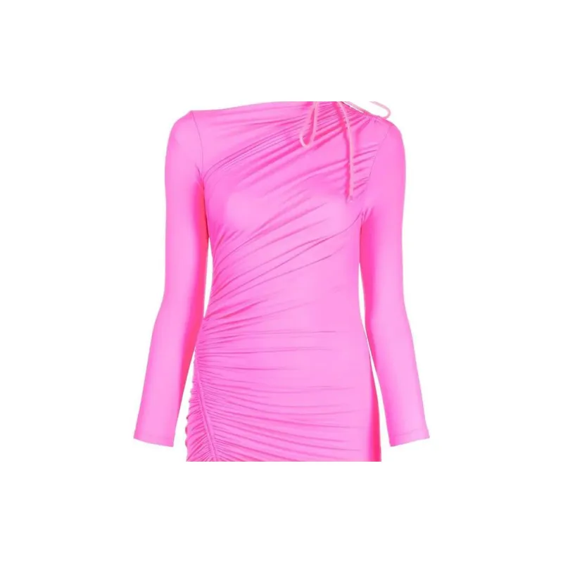 Balenciaga Mini Dress 'Fluo Pink'-4