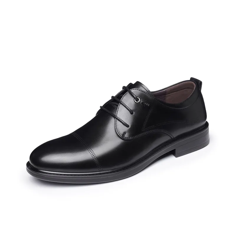 Ritai Dress Shoes Men Low Top Black-1