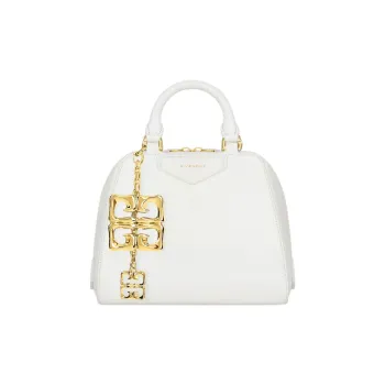 GIVENCHY Antigona Buffalo Leather Shoulder Bag, Crossbody Bag, Handbag Extra Mini Women's Ivory White