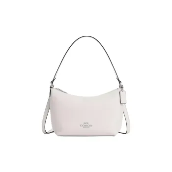 COACH Grain Leather Crossbody Bag, Shoulder Bag Trumpets Women's Chalk