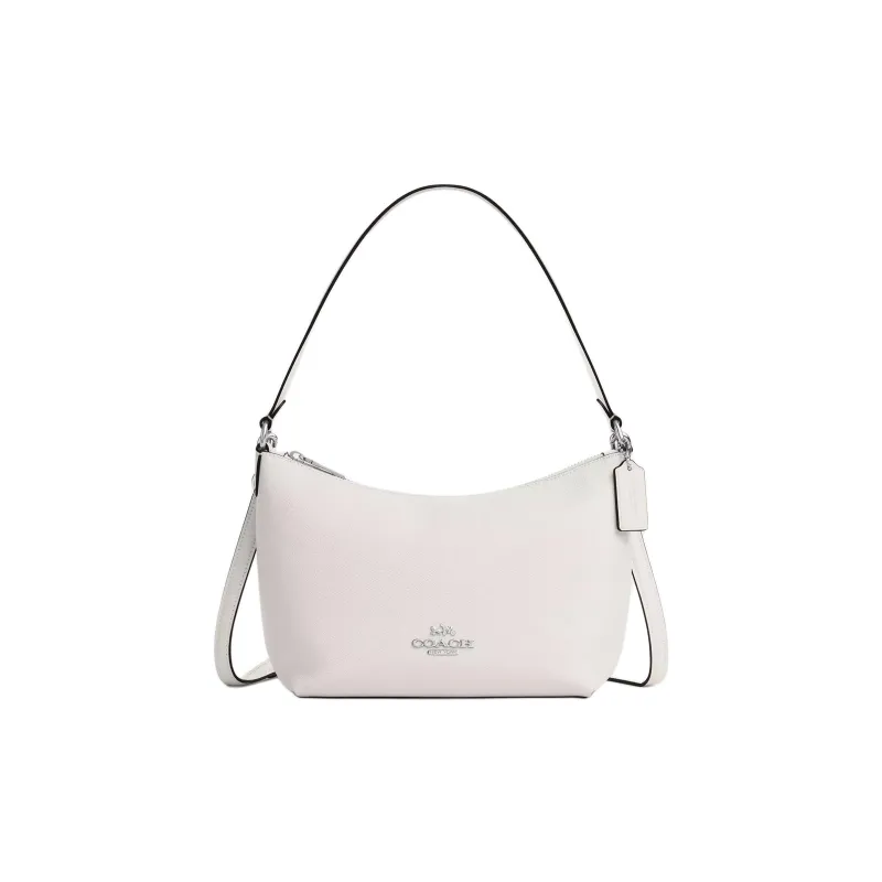 COACH Grain Leather Crossbody Bag, Shoulder Bag Trumpets Women's Chalk-0
