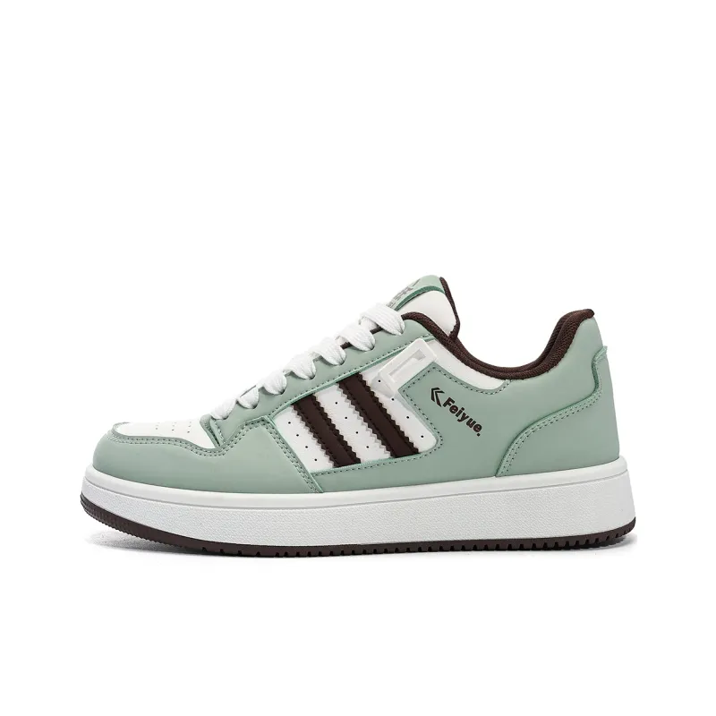 Feiyue Skateboard Shoes Women's Low Top Green/White/Black/Pink-18