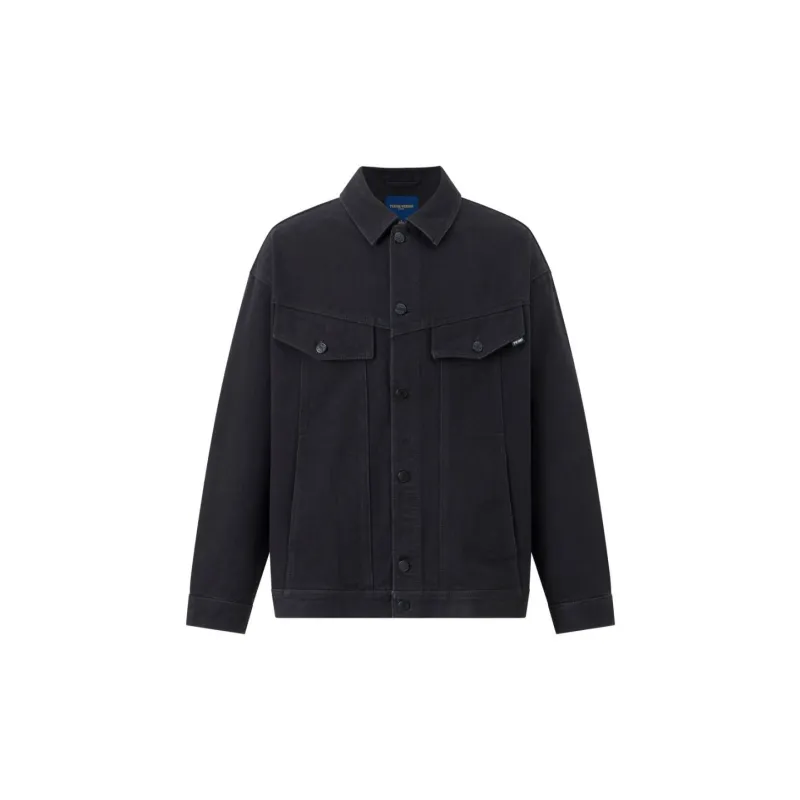 Teenie Weenie Men Denim Series Denim Jacket Unisex Black-1