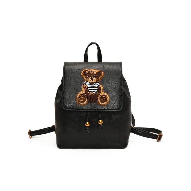 SUN ERATH&U PU Backpack Regular Women's Black/Brown/Coffee/Khaki-0