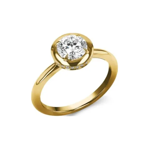 Pragnell 18kt Yellow Gold Skimming Diamond Ring