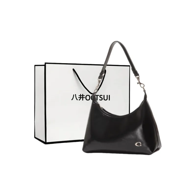 OCTSUI PVC Tote One Shoulder Crossbody Portable Shoulder Bag Regular Women's Coffee/Camel/Black-13