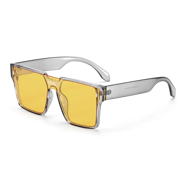 Wood Premium PC Square Sunglasses Unisex-1