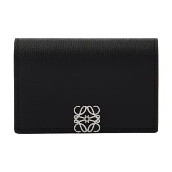 LOEWE Anagram Calfskin Wallet Women's Black