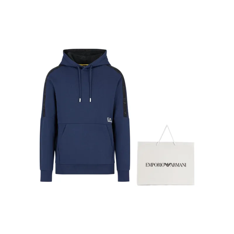 EMPORIO ARMANI EA7 SS24 Sweatshirt Men's Navy-3