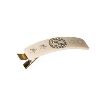 GUCCI Crystal embellished Double G Logo Hairclip
