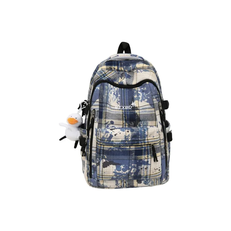 GOBLIN SHARKS 1759 Canvas Backpack Regular Unisex Purple/Blue/Green-5