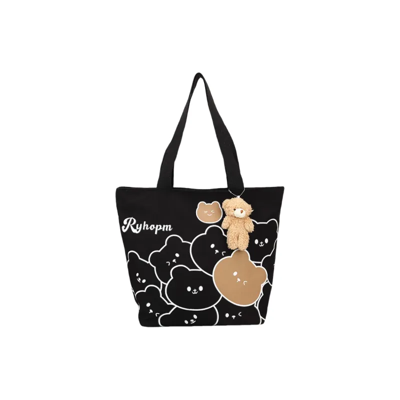 CORE BIRD Canvas Canvas Bag Tote Bag Shopping Bag Shoulder Bag Women's Multicolor-19
