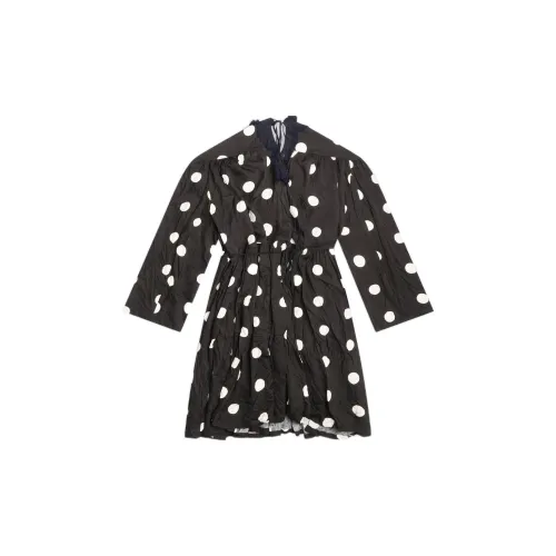 Balenciaga Backwrap Dress 'Black/White'