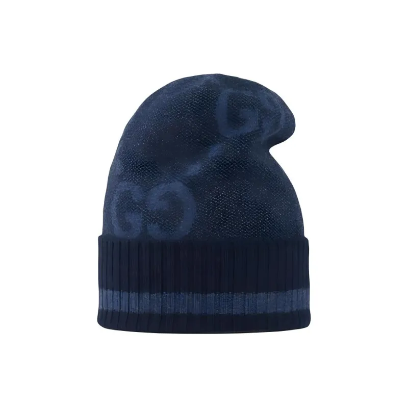 GUCCI GG Cashmere Beanie Hat-1