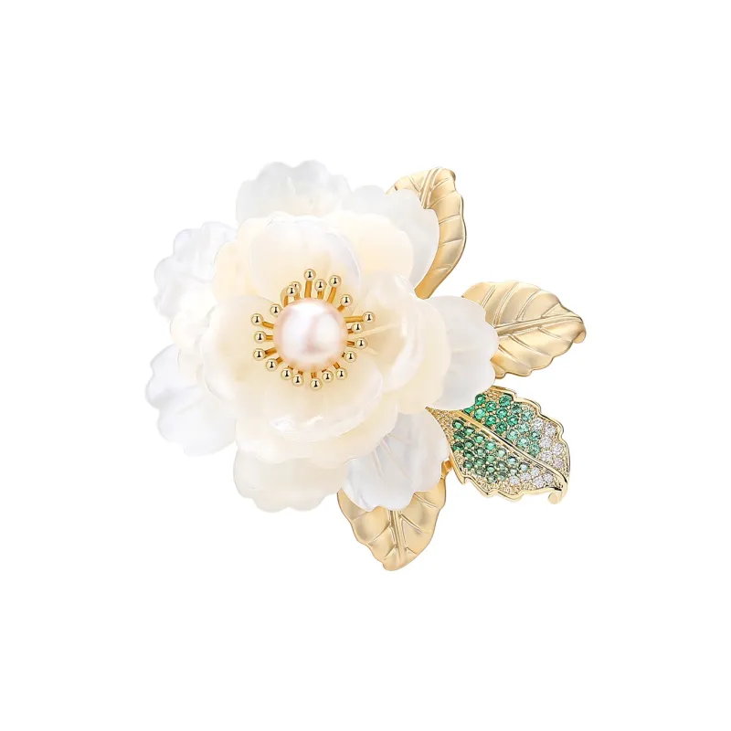 VIOLET Pearl Mother Of Pearl Eco Friendly Alloy Brooches Women's-0