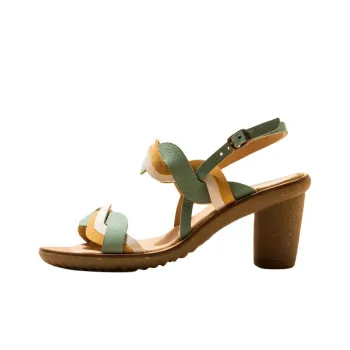 El Naturalista TRIVIA Strap Sandals 8.5cm Women's Green