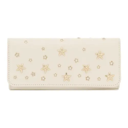 Jimmy Choo Leather Wallet Women's White