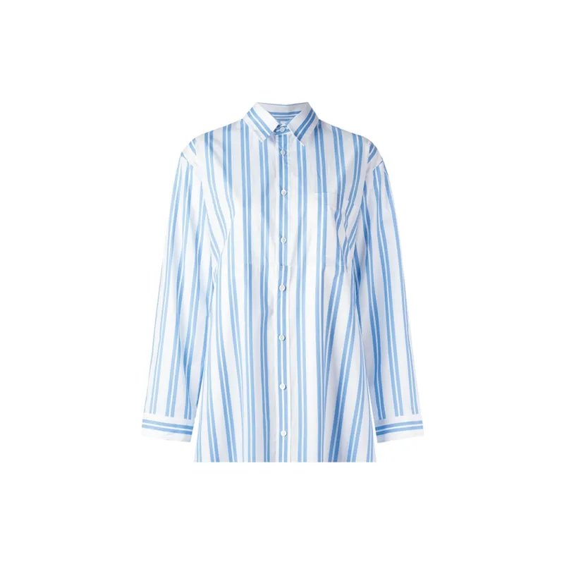 Balenciaga Striped Shirt Dress-5