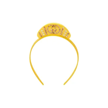 GUCCI Crystal Headbands Kids' Yellow