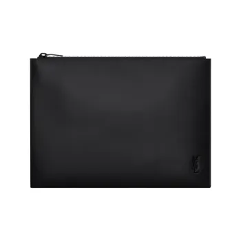SAINT LAURENT Calfskin Tablet Bags Unisex Black