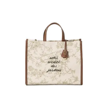 ATHE VANESSABRUNO Cotton One Shoulder Handbags Large Size Women's Beige