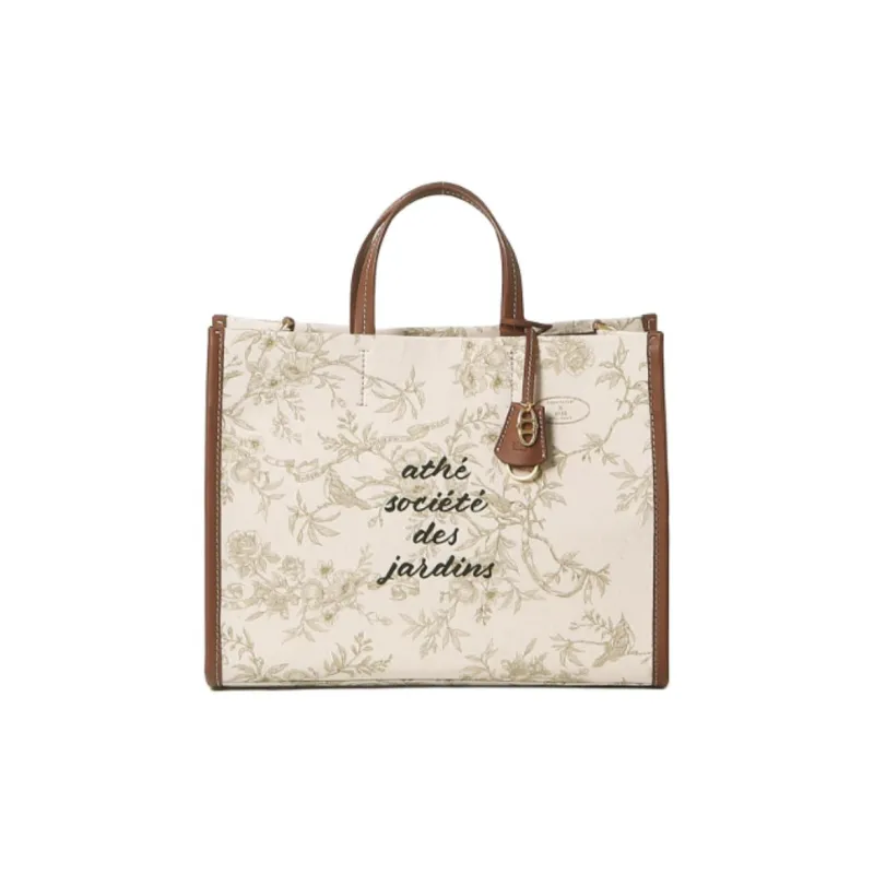 ATHE VANESSABRUNO Cotton One Shoulder Handbags Large Size Women's Beige-0