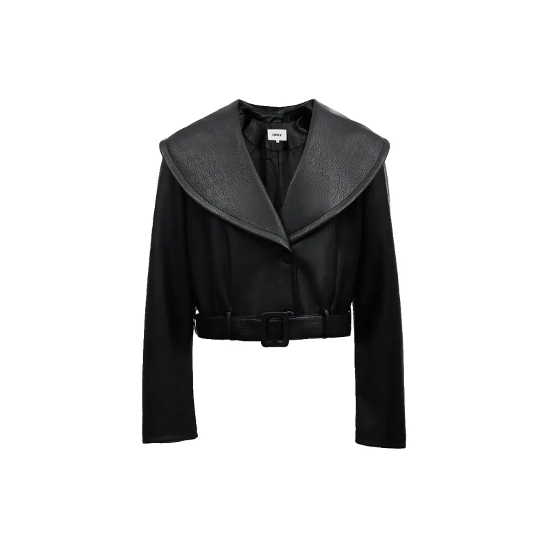 ONLY Leather Jackets Women's-4