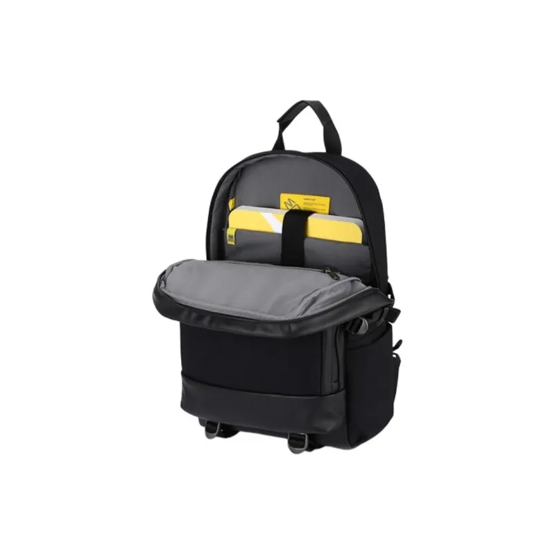 Mandarina Duck Recycled Polyester Backpack Unisex Black-3