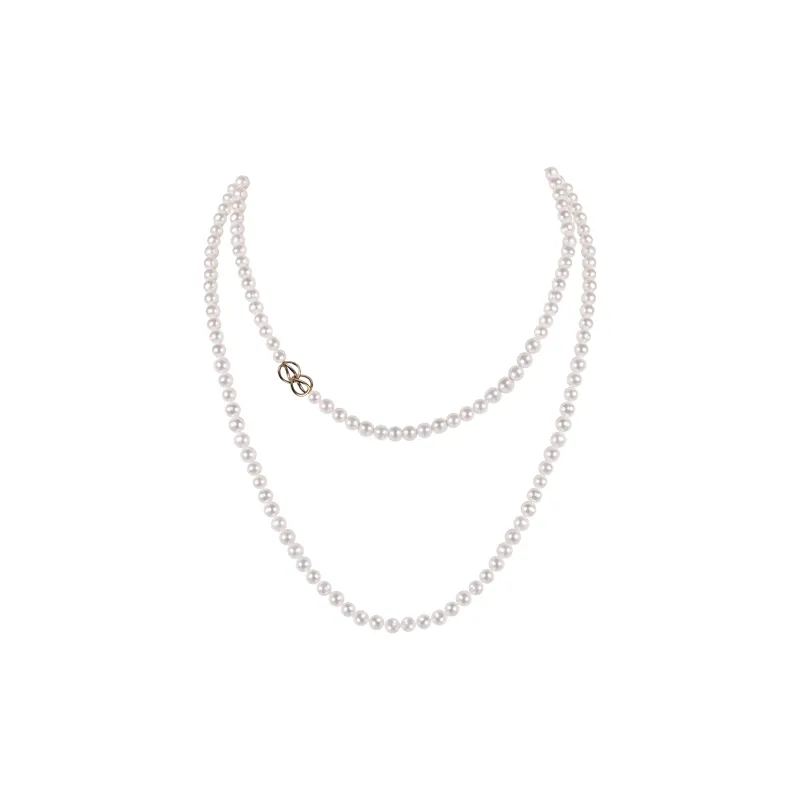 ANGEPERLE Freshwater Pearl Necklaces Women's-0