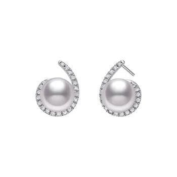 ME LUXE Saltwater Pearl Stud Earrings Women's