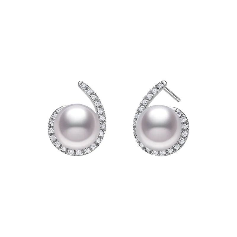 ME LUXE Saltwater Pearl Stud Earrings Women's-0