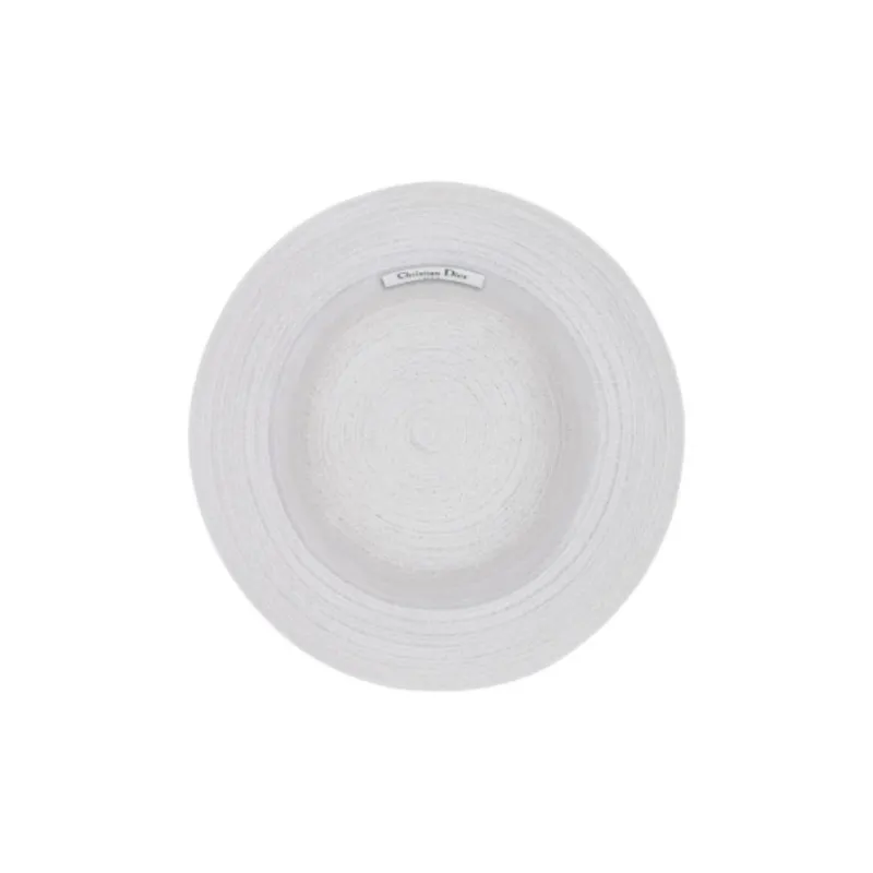 DIOR Hemp Plant Bucket Hats Unisex White-1