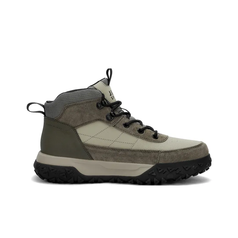 JEEP SPIRIT Outdoor Shoes Men High Top Natural Deer[Premium Texture Pig Leather]-2