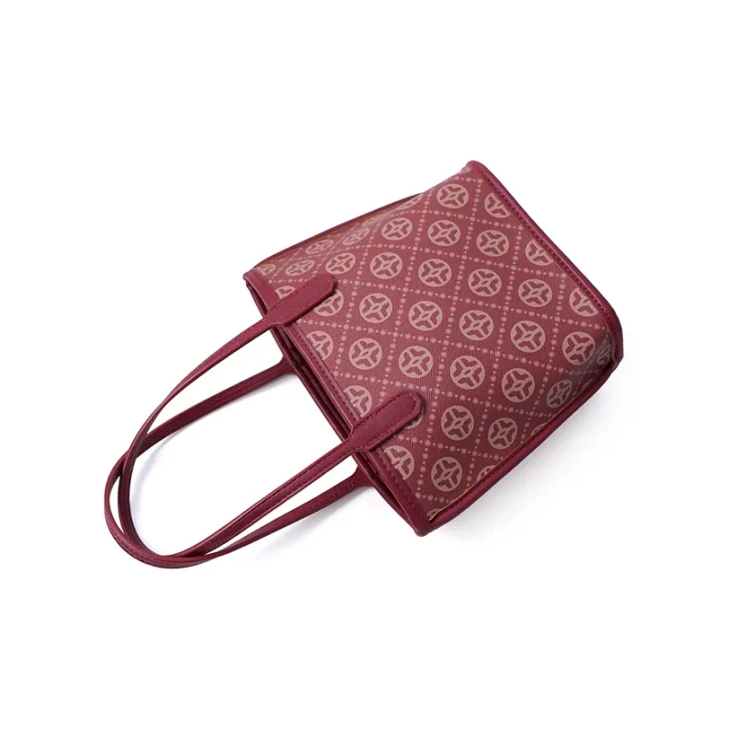 Vigno Synthetic Leather Woolen Handbag Combo Bag Regular Women's Red-14