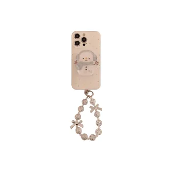 Cuttlefish Grid ABS+PC Material Winter Snowman Rocking Stand Phone Cases Compatible With Apple 16/15/14/13/12/11