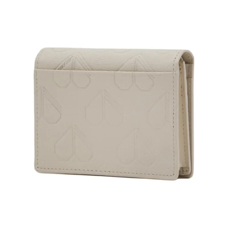 JILL STUART Cow Leather Wallet Women's Ivory-3