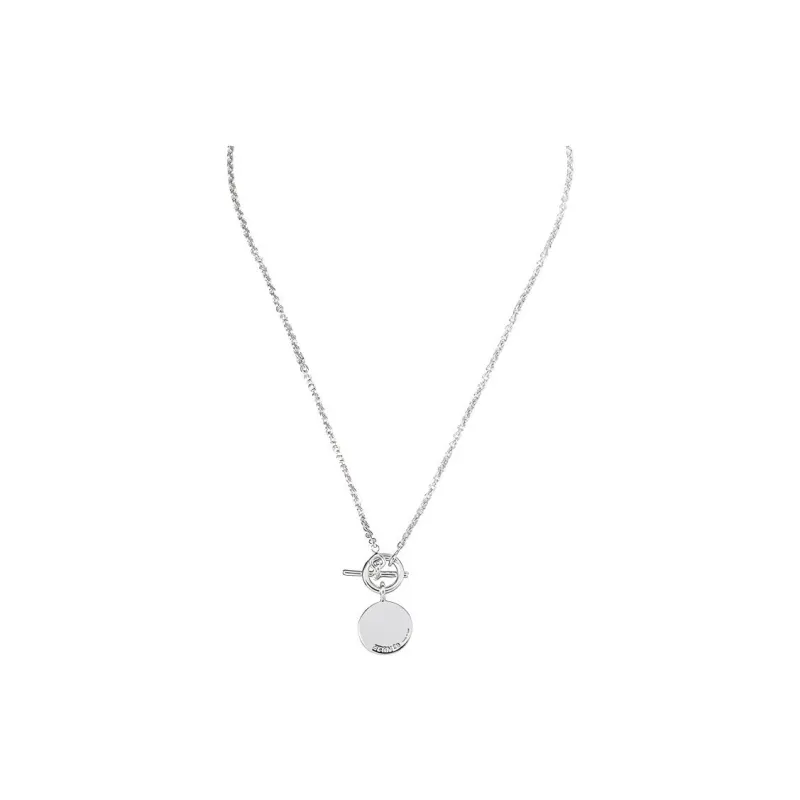 HERMES 2010s Logo pendant Necklace-1