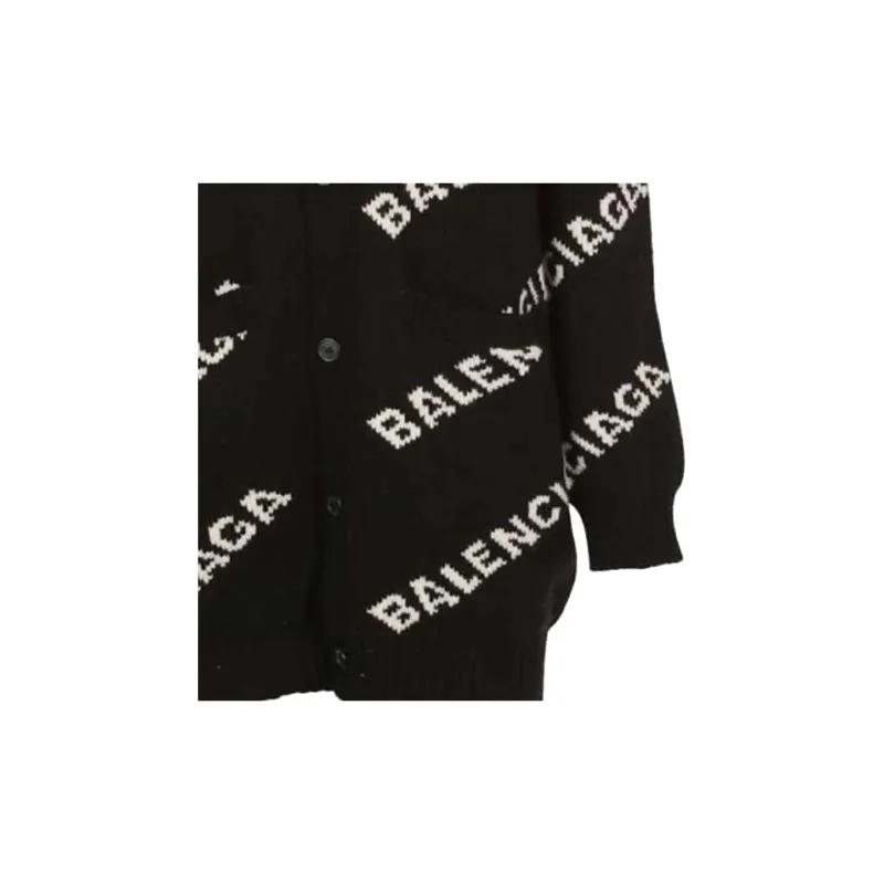 Balenciaga 2000s All over logo Cardigan-3