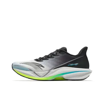Anta Horsepower 5.0 Cushioned Slip Resistant Low Top Nitrogen Technology Running Shoes Men's Black White Blue