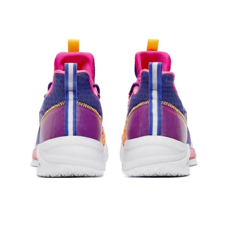 361° BIG3 2.0 Cushioning Anti-Slip And Wear-Resistant Mid-Top Performance Basketball Shoes Men's Enchanted Purple-2