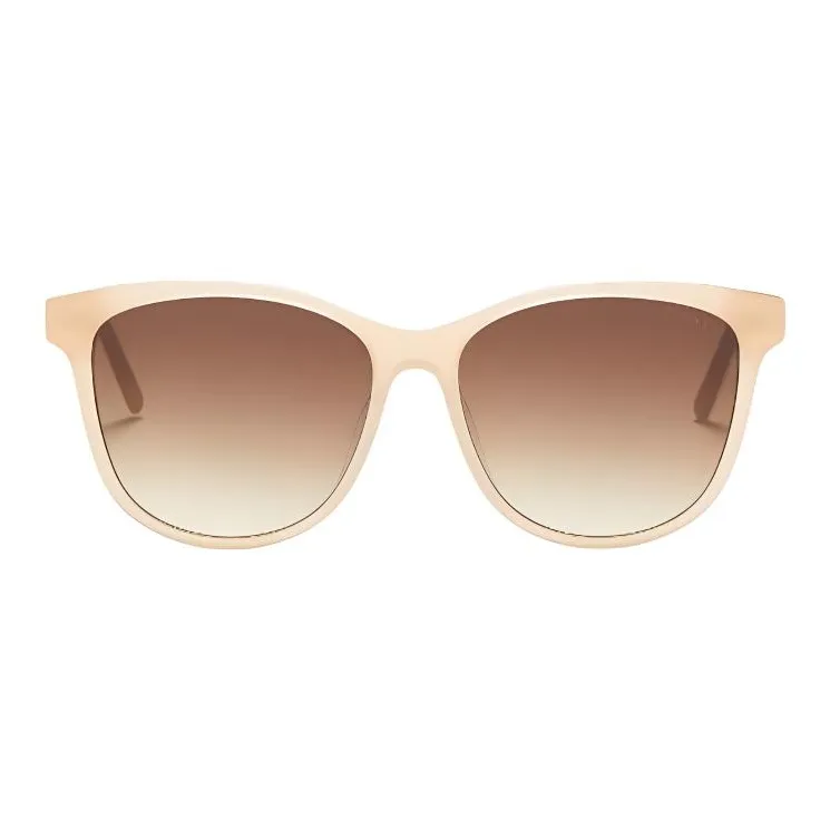 DKNY Acetate Metal Oval Sunglasses Unisex Yellow-1